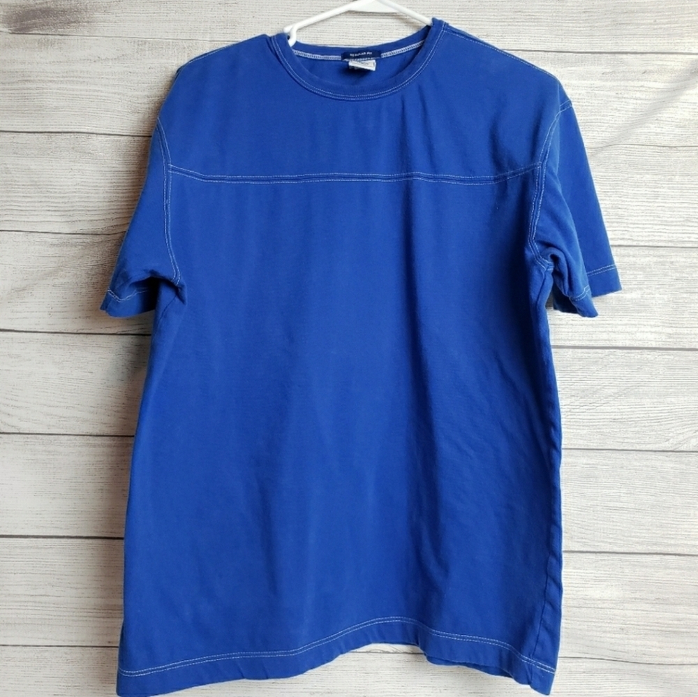 Old Navy Regular Fit Crew Neck Blue Cotton Short Sleeve Mens Tee Size Medium‎